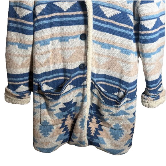Idyllwind by Miranda Lambert Fleece Long Line Jacket Size Small Southwest Aztec - Picture 2 of 12